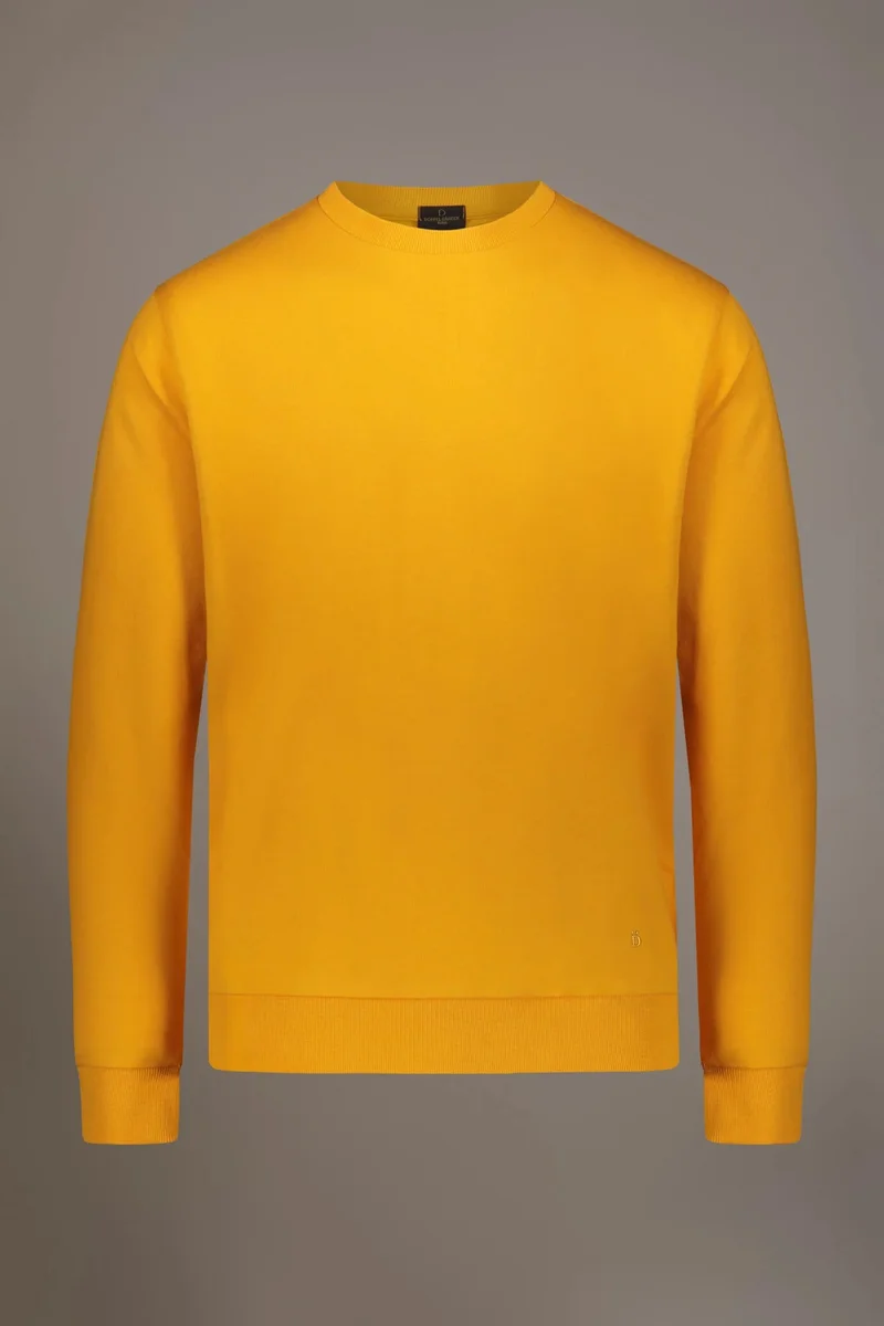 Doppelganger Yellow Round neck 100% cotton sweatshirt - Yellow for Men | Best Price UAE