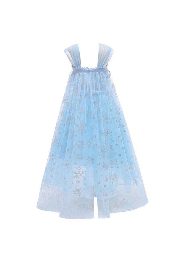 NIBEMINENT Frozen Snow Sequin Princess Costume 120cm - Image 2