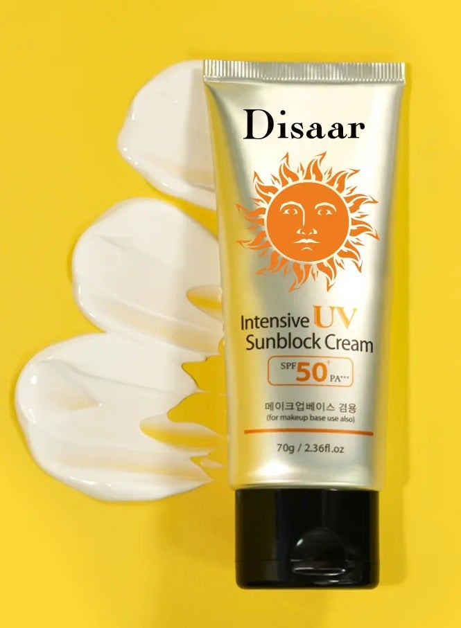 Disaar Two Pieces Of Sunblock Cream Intensive UV SPF50+ PA+++ / 70x2 g - Image 3