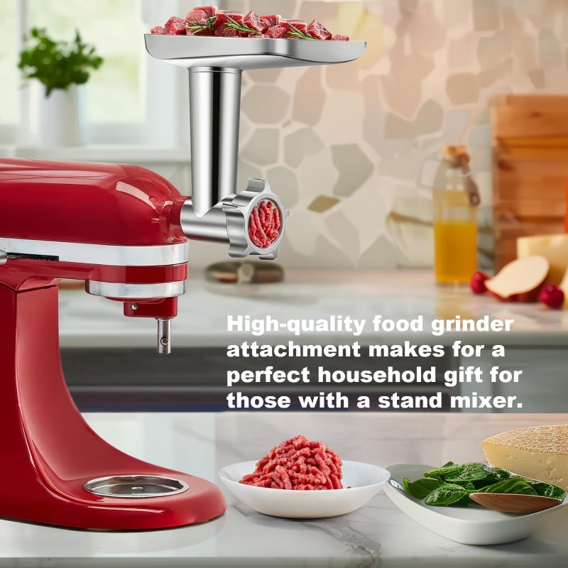 9TH SHOP Meat Grinder Attachment for Kitchenaid Stand Mixer Stainless Steel, Meat Grinder Accessory for Kitchenaid Mixer - Image 5