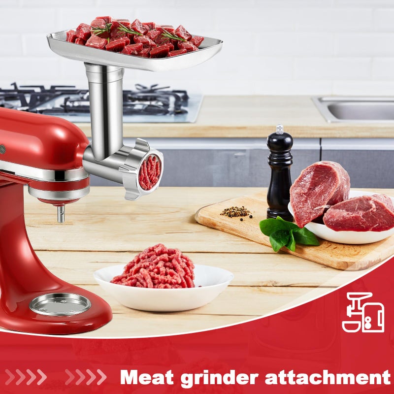 9TH SHOP Meat Grinder Attachment for Kitchenaid Stand Mixer Stainless Steel, Meat Grinder Accessory for Kitchenaid Mixer - Image 2