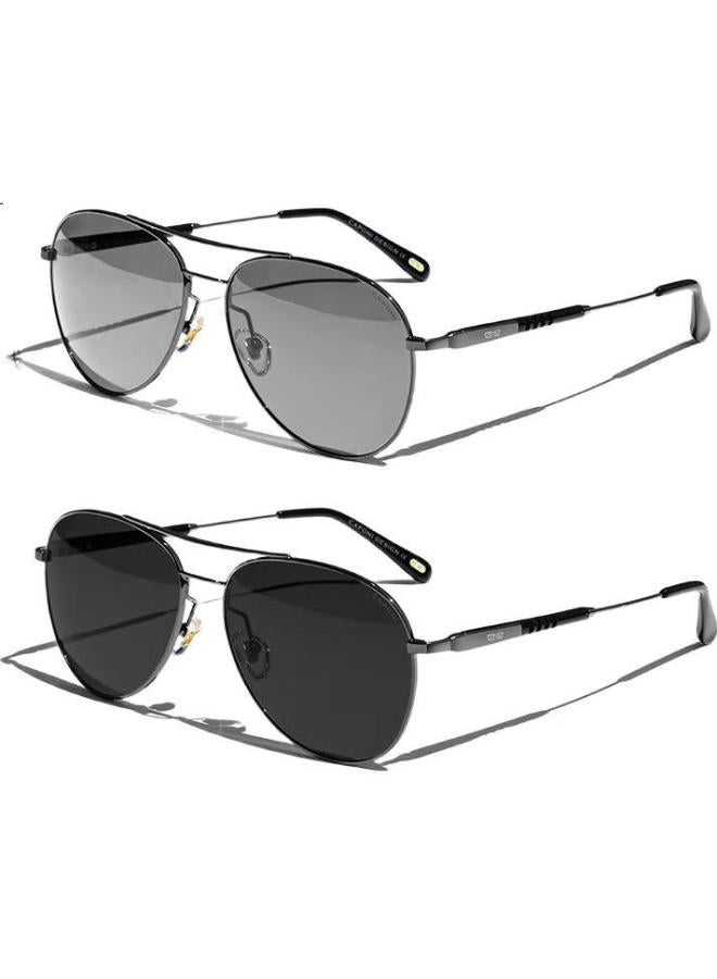 CAPONI Polarized Photochromic Sunglasses Men Day And Night Dual-Use Driving Special Eyewear Anti-Uv With Prescription Compatible - Image 3