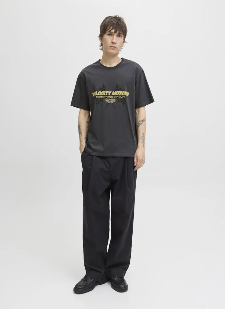 جاك اند جونز Graphic Crew Neck T-Shirt