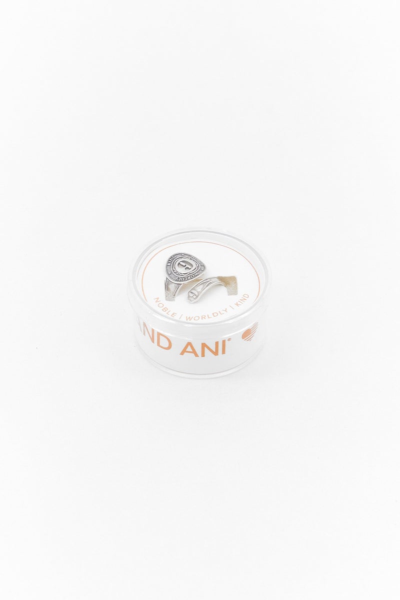 ALEX AND ANI Women Number 9 Spoon Ring, Silver  - Image 3