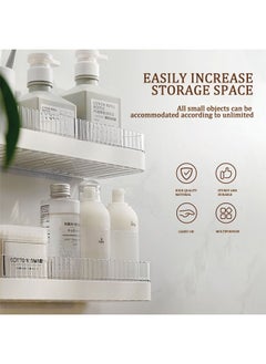 Generic Transparent Shower Shelf, Wall-Mounted Bathroom Rack Is Waterproof and Durable, Suitable for Placing Shampoo, Soap, etc.  - Image 2