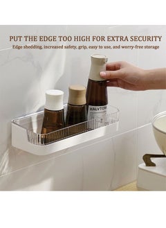 Generic Transparent Shower Shelf, Wall-Mounted Bathroom Rack Is Waterproof and Durable, Suitable for Placing Shampoo, Soap, etc.  - Image 3