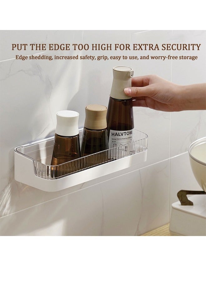 Transparent Shower Shelf, Wall-Mounted Bathroom Rack Is Waterproof and Durable, Suitable for Placing Shampoo, Soap, etc.  - Image 3