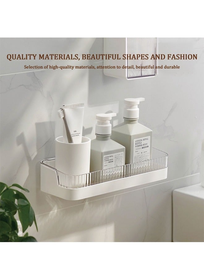 Transparent Shower Shelf, Wall-Mounted Bathroom Rack Is Waterproof and Durable, Suitable for Placing Shampoo, Soap, etc.  - Image 4