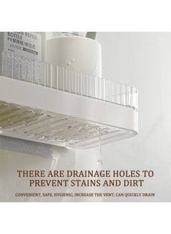 Generic Transparent Shower Shelf, Wall-Mounted Bathroom Rack Is Waterproof and Durable, Suitable for Placing Shampoo, Soap, etc.  - Image 5