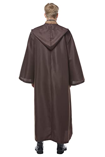 Cosplaysky Men's Tunic Cosplay Costume Adults Outfits Halloween Robe Hooded Uniform Full Set - Image 5