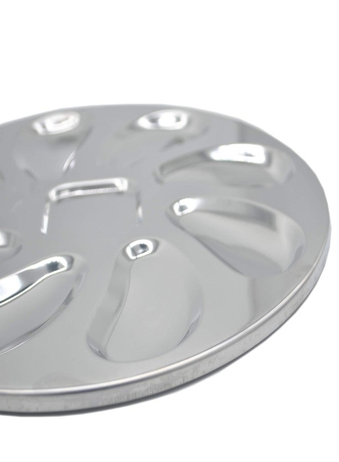 MGTECH 2 Pack Stainless Steel Oyster Plate, Pan and Serving Tray, Shell Shaped Platter - Image 4