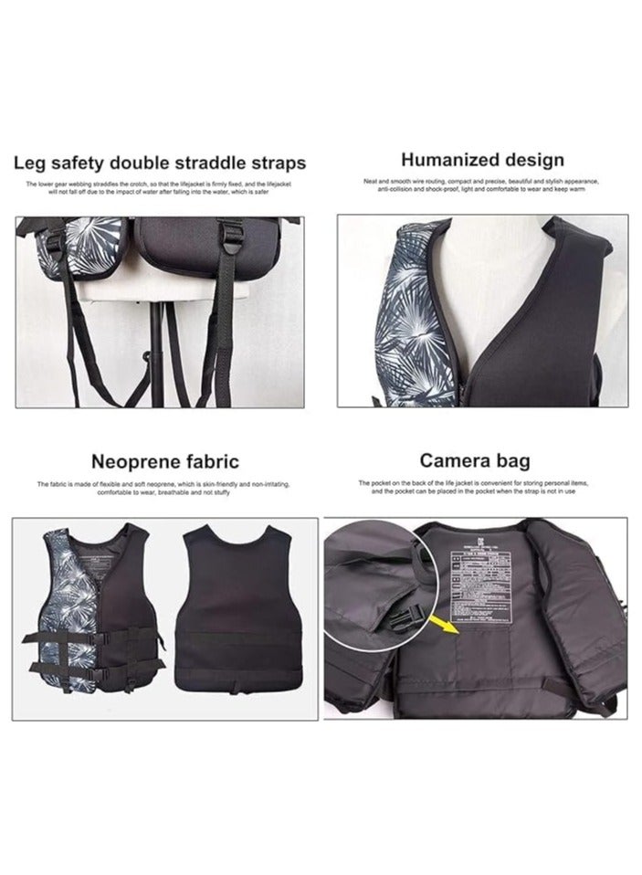 Generic Life Jacket Safety Vests Water Suit Kayak Boating Swimming Surfing Drifting Gear Size XL 75 to 100 KG. - Yellow - Image 4