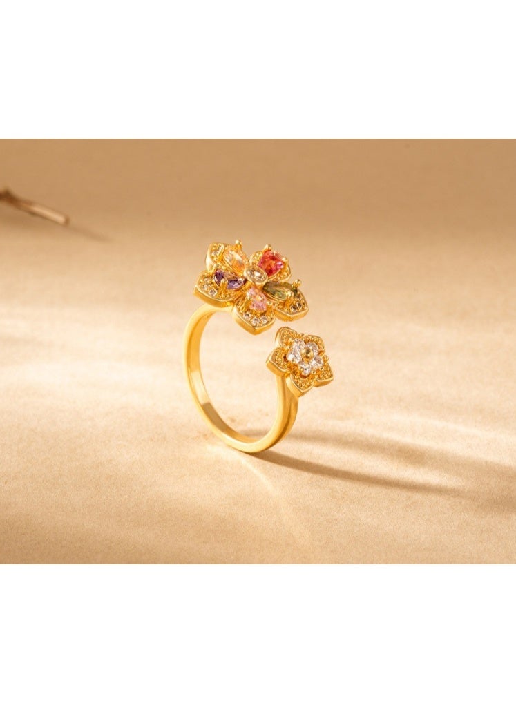 ZXING ‌Wholesale Colorful Zircon Rings Fashion Minimalist Jewelry Shining Elegant Cubic Zirconia Stone Cross-border Supply - Image 1