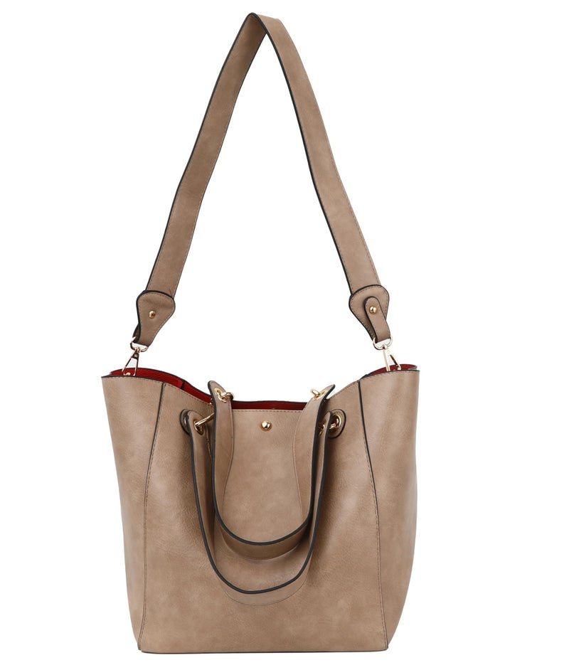 sqlp Large Work Tote Bag for Women Designer Purses and Handbags Big Bucket bags Ladies Travel Crossbody Purse Khaki - Image 5