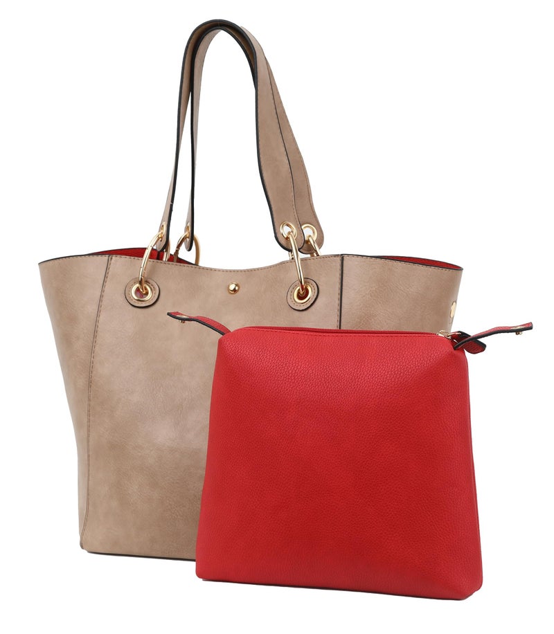 sqlp Large Work Tote Bag for Women Designer Purses and Handbags Big Bucket bags Ladies Travel Crossbody Purse Khaki - Image 4
