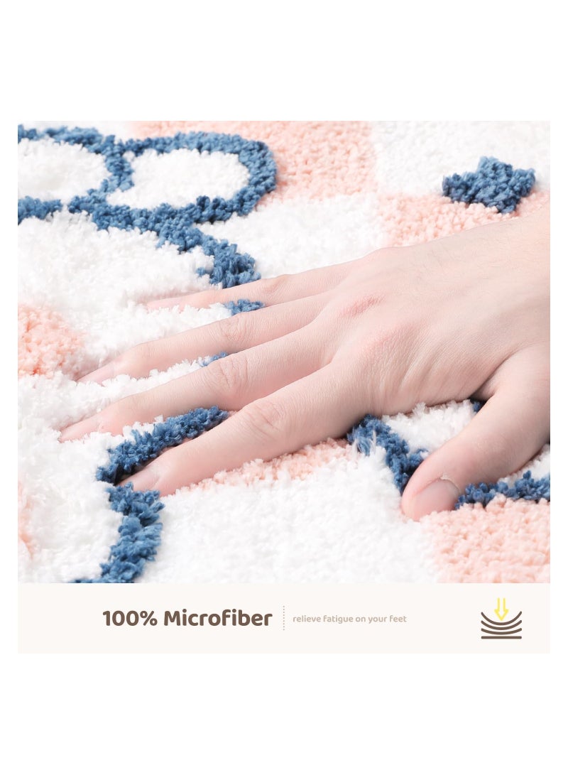 Animal Bathroom Rug Mat Extra Soft and Absorbent Bath Rugs Machine Wash Dry Non Slip Carpet for Tub Shower Room Rabbit 16x24In - Image 5