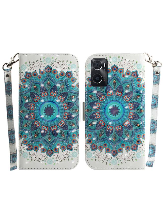 اس-توب جراب لهاتف OPPO Realme 9i / A76 4G / A36 جراب هاتف جلدي ثلاثي الأبعاد ملون أفقي قابل للطي - Image 1