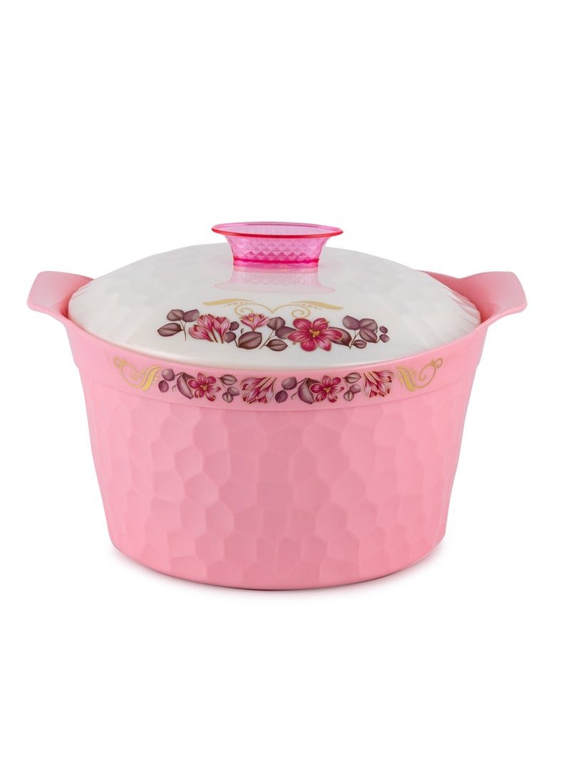 بريتيش شيف طقم قدر حفظ الطعام الساخن فلورنزا مقاس جامبو 2500 I 3500 I 4500، لون بينك - Image 4