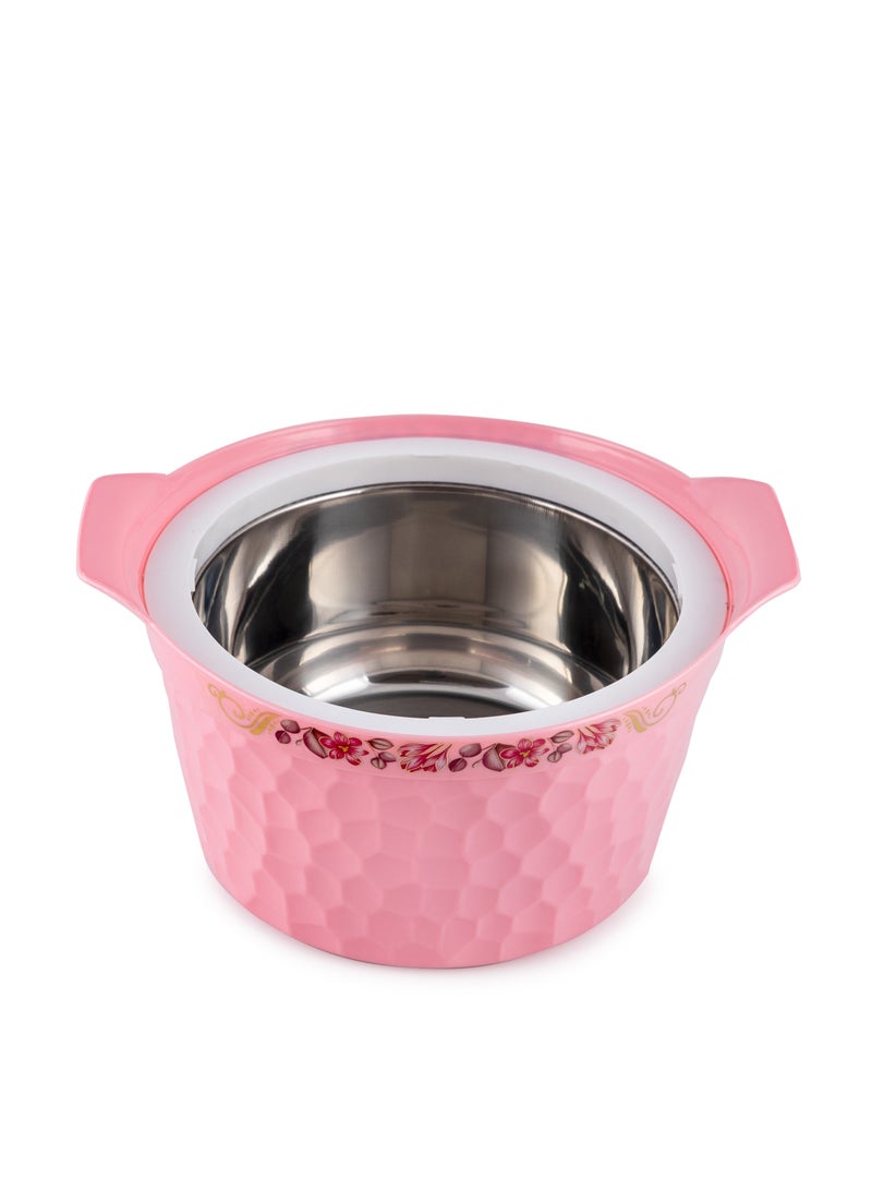 بريتيش شيف طقم قدر حفظ الطعام الساخن فلورنزا مقاس جامبو 2500 I 3500 I 4500، لون بينك - Image 3