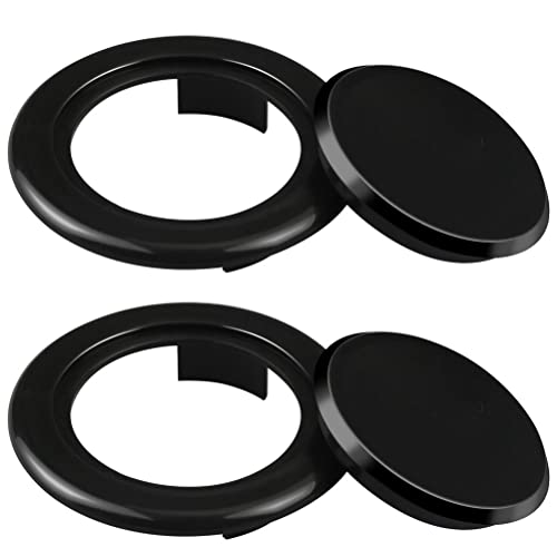 Prudiut Prudiut 2 Set 2 Inch Patio Table Umbrella Hole Ring and Cap Set, Standard Umbrella Hole Ring Plug and Cap Set for Glass  - Image 2