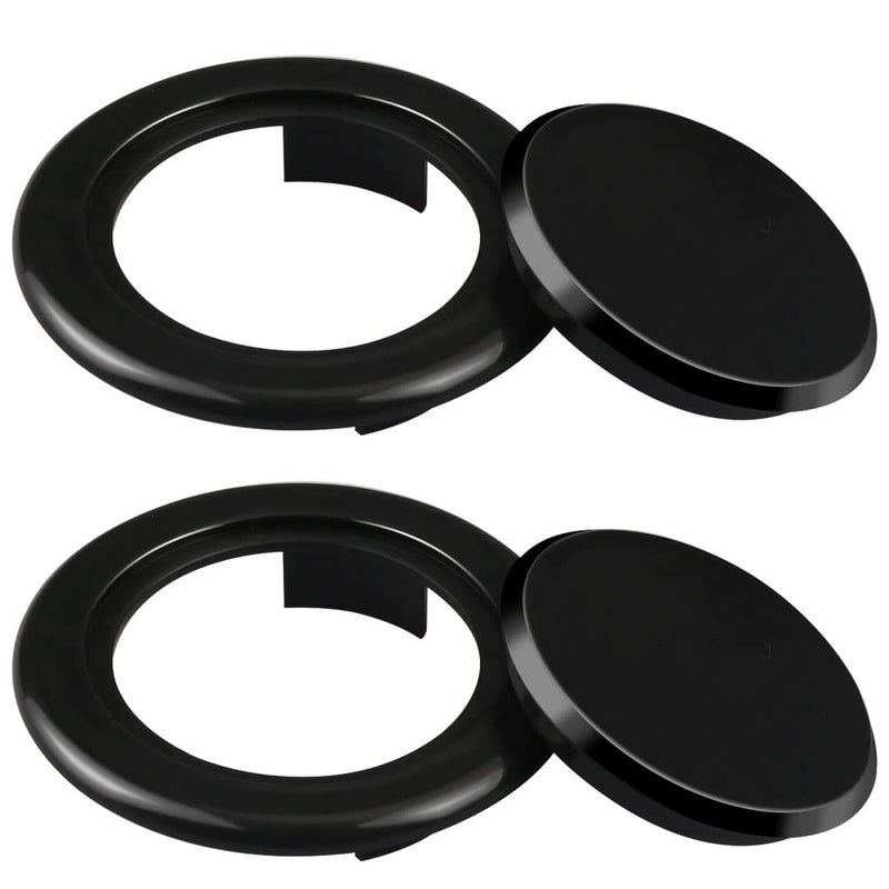 Prudiut Prudiut 2 Set 2 Inch Patio Table Umbrella Hole Ring and Cap Set, Standard Umbrella Hole Ring Plug and Cap Set for Glass  - Image 1