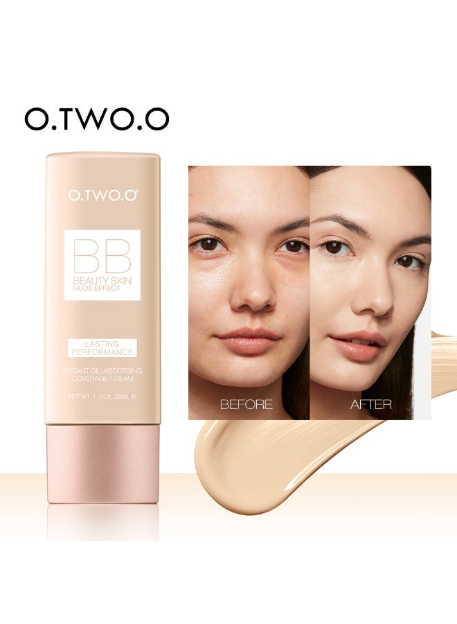أوتو O.TWO.O Nude Effect BB Cream – Lightweight Face Foundation Cream (N24) - Image 5