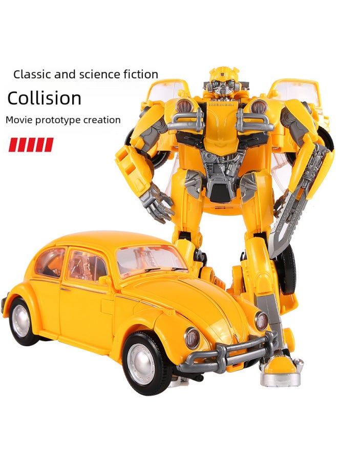 Deformation Toys King Kong Model Car Robot Bumblebee Optimus Prime O Hand-made Children's Gifts A Generation Of Hair-Color:Wasp Warrior