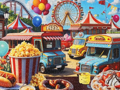 Springbok State Fair 500 Piece Jigsaw Puzzle for Adults Unique Cut Pieces Made in USA - Image 5