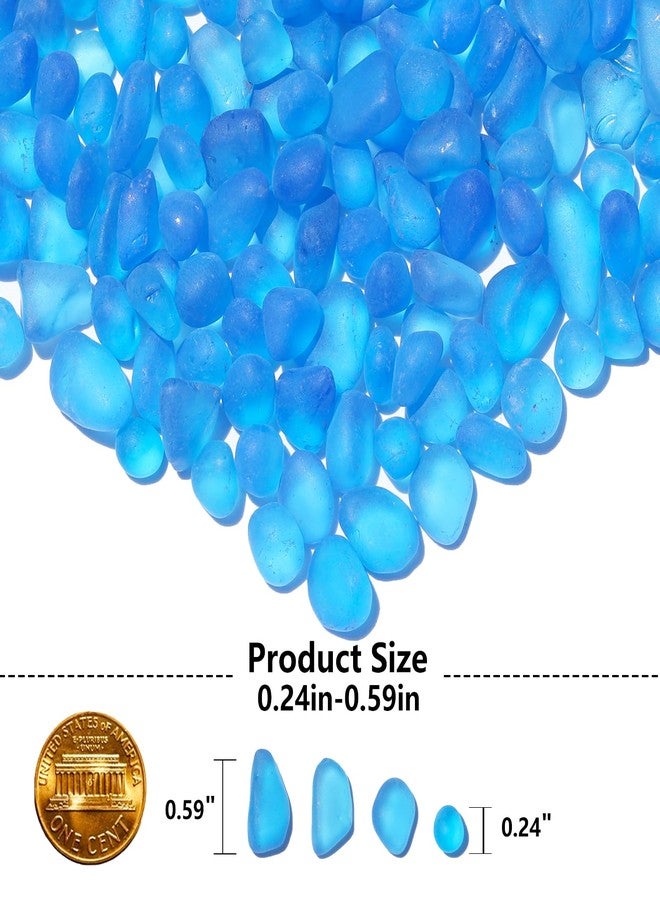 QYGL Sea Glass Stones - 2.9LB/46.4oz Aquarium Frosted Glass Pebbles Gemstones - Perfect for Aquarium Rocks, Fish Tank Gravel, Vase Fillers, Seaglass DIY Crafts, and Home Decor - Image 3