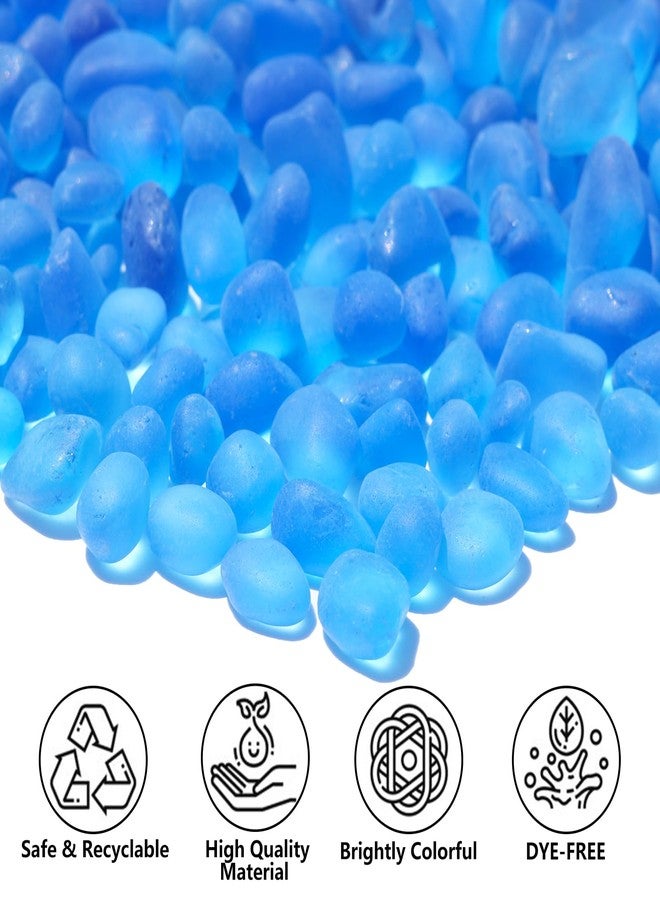 QYGL Sea Glass Stones - 2.9LB/46.4oz Aquarium Frosted Glass Pebbles Gemstones - Perfect for Aquarium Rocks, Fish Tank Gravel, Vase Fillers, Seaglass DIY Crafts, and Home Decor - Image 2