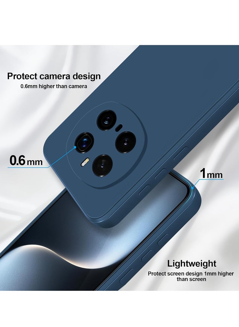 BORTONY Honor Magic 7 Pro Silicone Case Cover Liquid Silicone Anti-scratch Shockproof Case with Fiber Inner Layer Cover for Honor Magic 7 Pro 5G 6.8-inch - Image 3