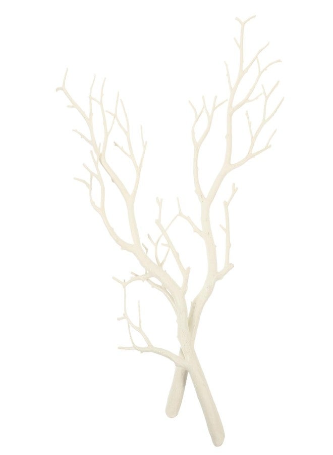 BESPORTBLE 2pcs Dry Branches Christmas Floral Stems White Tree Branches Manzanita White Branches Tree Vines Stems Dried Tree Stems Wedding Vases Antler Dried Tree Branch Frosted - Image 1