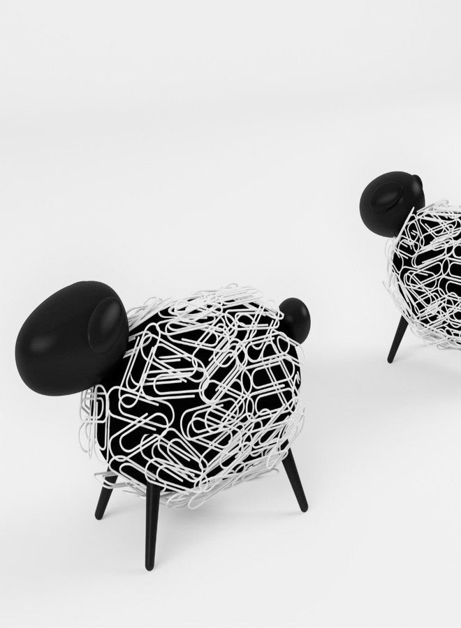Allocacoc Sheepi - The Magnetic Paper Clip Dispenser Sheep - Black with White Paper Clips - The Animal Paper Clip Holder for Any Desk - Image 4