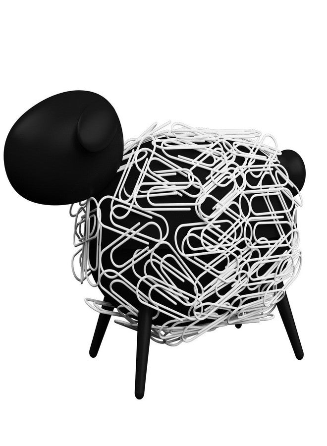 Allocacoc Sheepi - The Magnetic Paper Clip Dispenser Sheep - Black with White Paper Clips - The Animal Paper Clip Holder for Any Desk - Image 1