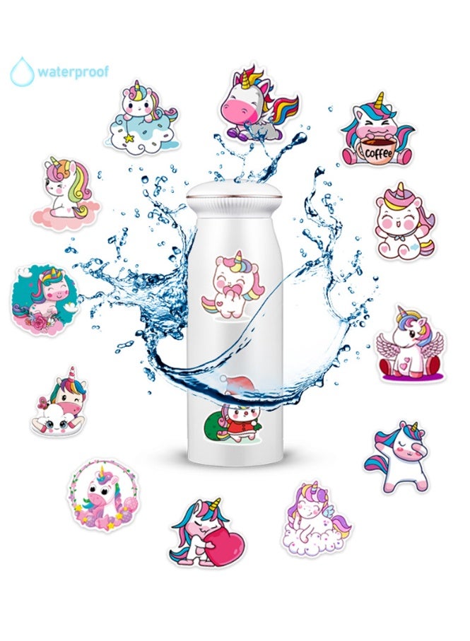 Unicorn Stickers for Girls Teens Kids 50 PCS Vinyl Water bottle Stickers for Unicorn Party Favors Birthday Decorations Goodie Bags Back to School - Image 5