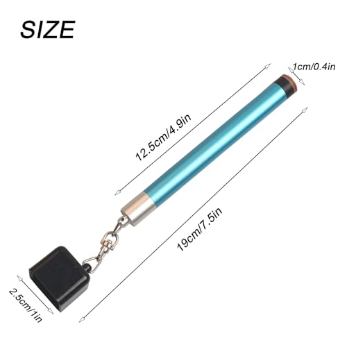 LAKE OF FIRE Square Pool Cue Chalk Holder – 2-in-1 Billiard Accessory with Pool Chalk Holder & Cue Tip Tool(Blue) - Image 2