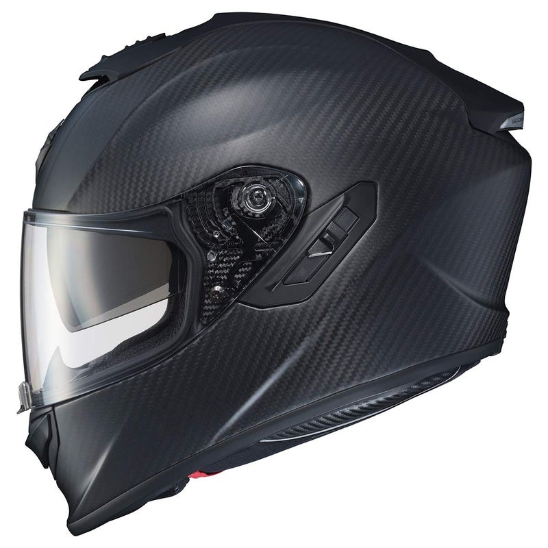 ScorpionEXO ST1400 Carbon Fiber Full Face Sport Touring Street Motorcycle Helmet Bluetooth Ready Speaker Pockets DOT ECE Solid Matte Black 2X