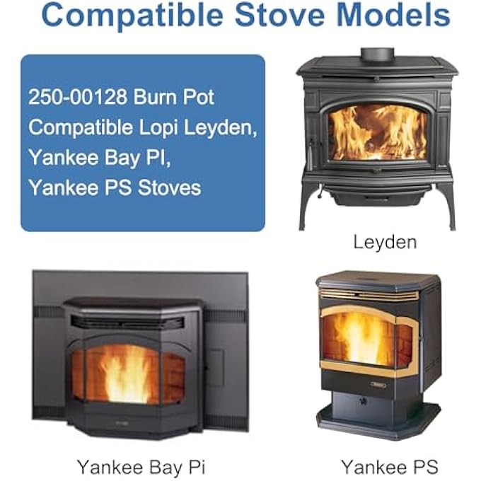 250-00128 REPLACEMENT FOR AVALON ASTORIA LARGE, ASTORIA BAY ARBOR, LOPI YANKEE LARGE, YANKEE BAY LARGE, LEYDEN PELLET STOVES. - Image 2