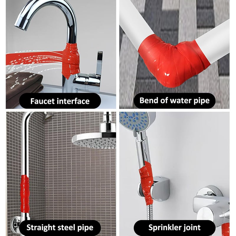 3 Pack Waterproof Duct Tape Flexible Sealant For Outdoor Leaks - Image 3