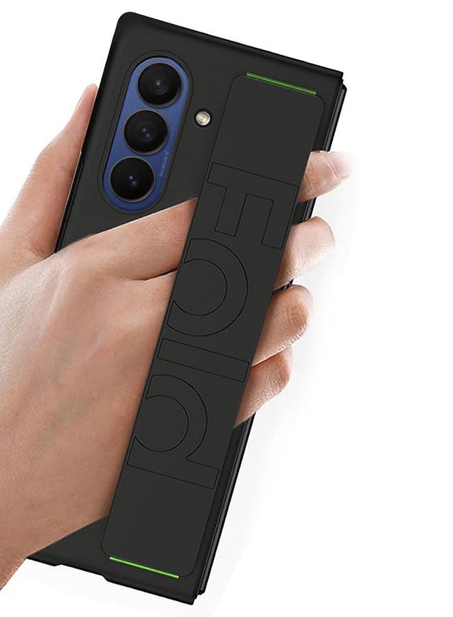 CATANES Hard Silicone Case for Samsung Galaxy Z Fold 7, with Anti-Slip Hand Grip – Rugged Full-Body Protective Cover with Precise Cutouts - Black - Image 2