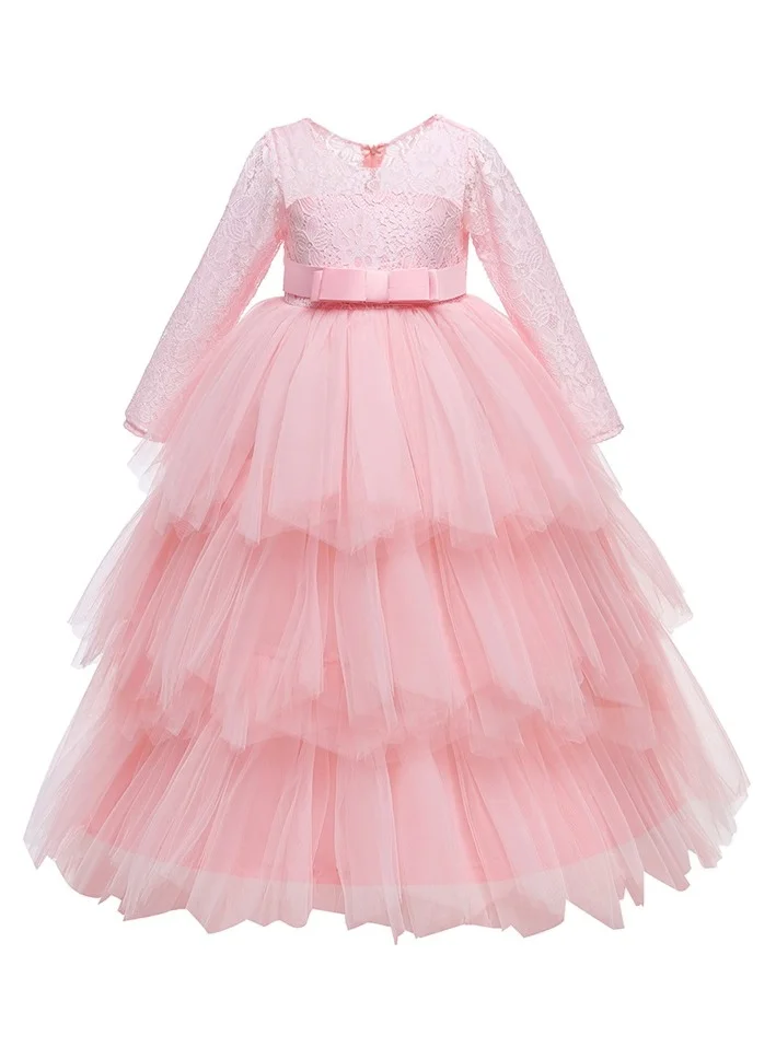 D'Daniela Victoria Long Pink Colour Party Dress