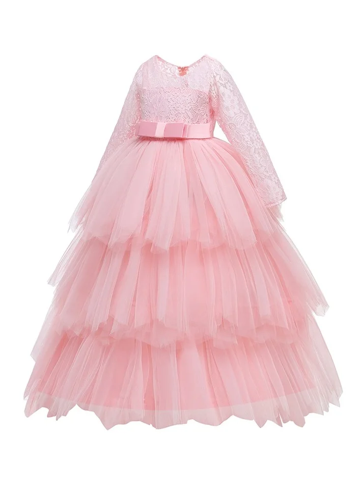 D'Daniela Victoria Long Pink Colour Party Dress