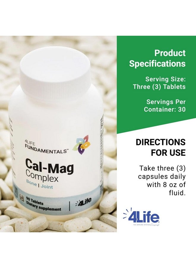 4life 4Life Cal-Mag Complex - with Calcium, Magnesium, Vitamin D, and K - 90 Tablets - Image 4