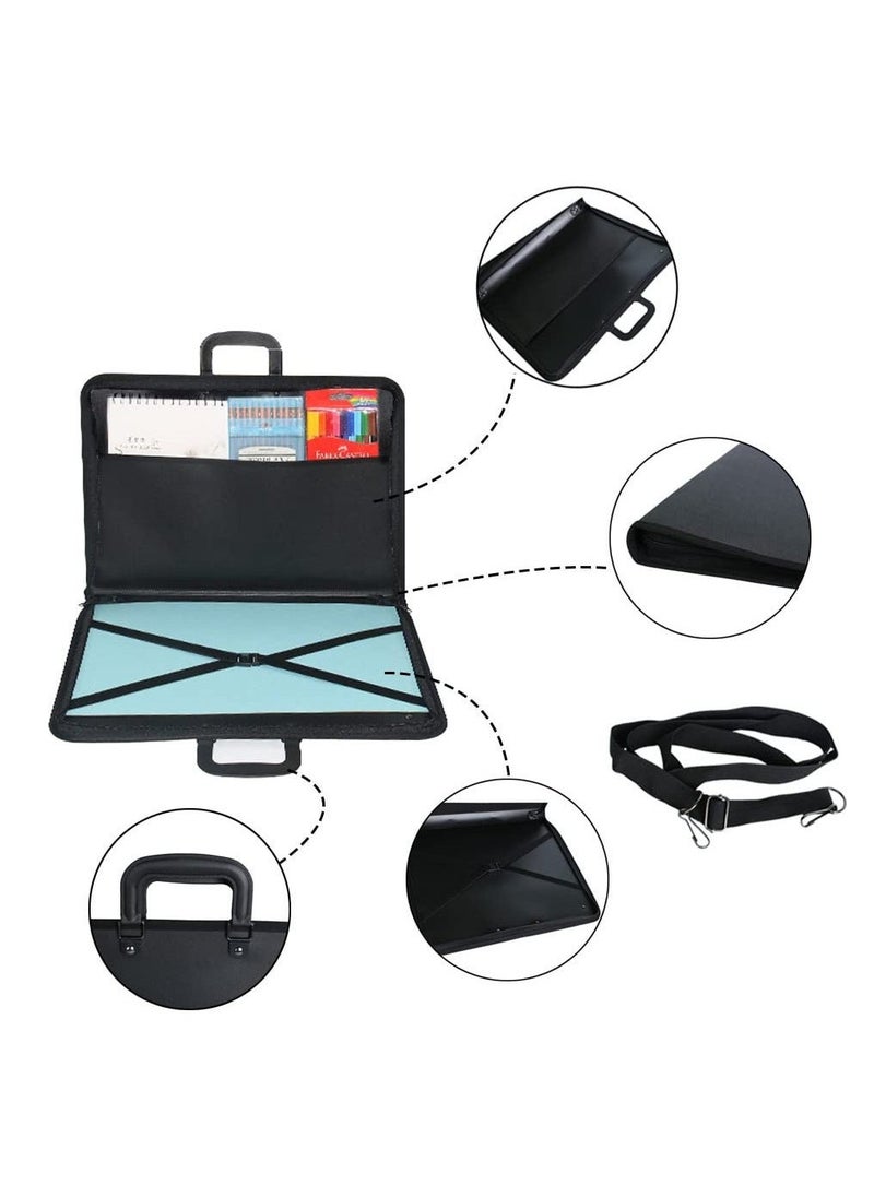 Generic A3 Artist Portfolio Case Art Portfolio Carrying Bag Sketch Bag Painting Drawing Board Bag Art Carry Bag Art Presentation Storage Bag Art Folder Art Supplies Tote Bag Artwork Carried Bag  - Image 5
