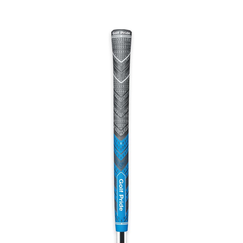 Golf Pride MCC Plus4 Golf Club Grip - All-Weather Hybrid Grip with Larger Lower Hand - Brushed Cotton Cord & Pebbled Texture - Midsize - Blue - Image 1