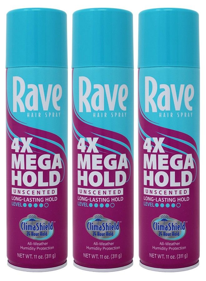 Rave Hs 4X Mega Unscnted Size 11Z Rave Hs 4X Mega Unscnted Areo 11Zpack Of 3 - Image 2