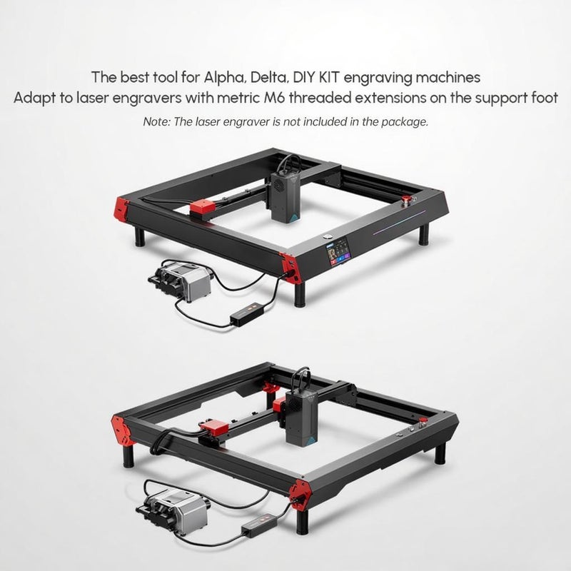 مرفعات النقاش ALRS1.0 4 قطع من سبائك الألومنيوم لرفع آلة القطع والنقاش Alpha/Delta/DIY KIT - ارتفاع كل قطعة 105 مم - Image 5