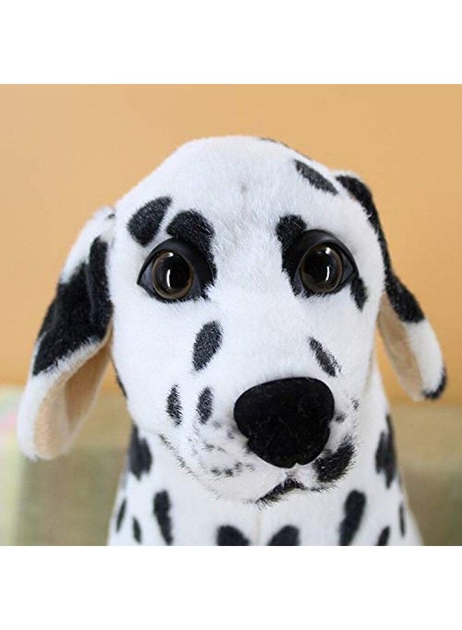 Tickles دمية جرو دالماتيان واقف للأطفال - لعبة محشوة ناعمة هدية عيد ميلاد للأطفال (الحجم: 30 سم اللون: أبيض) - Image 4
