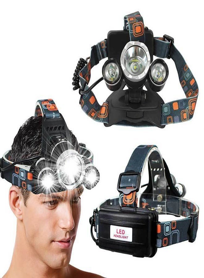 Wish LED Headlamp, Rechargeable Head Light, Adjustable Angle Headlight Waterproof, Headlight for Fishing, Camping, Hiking - Image 5