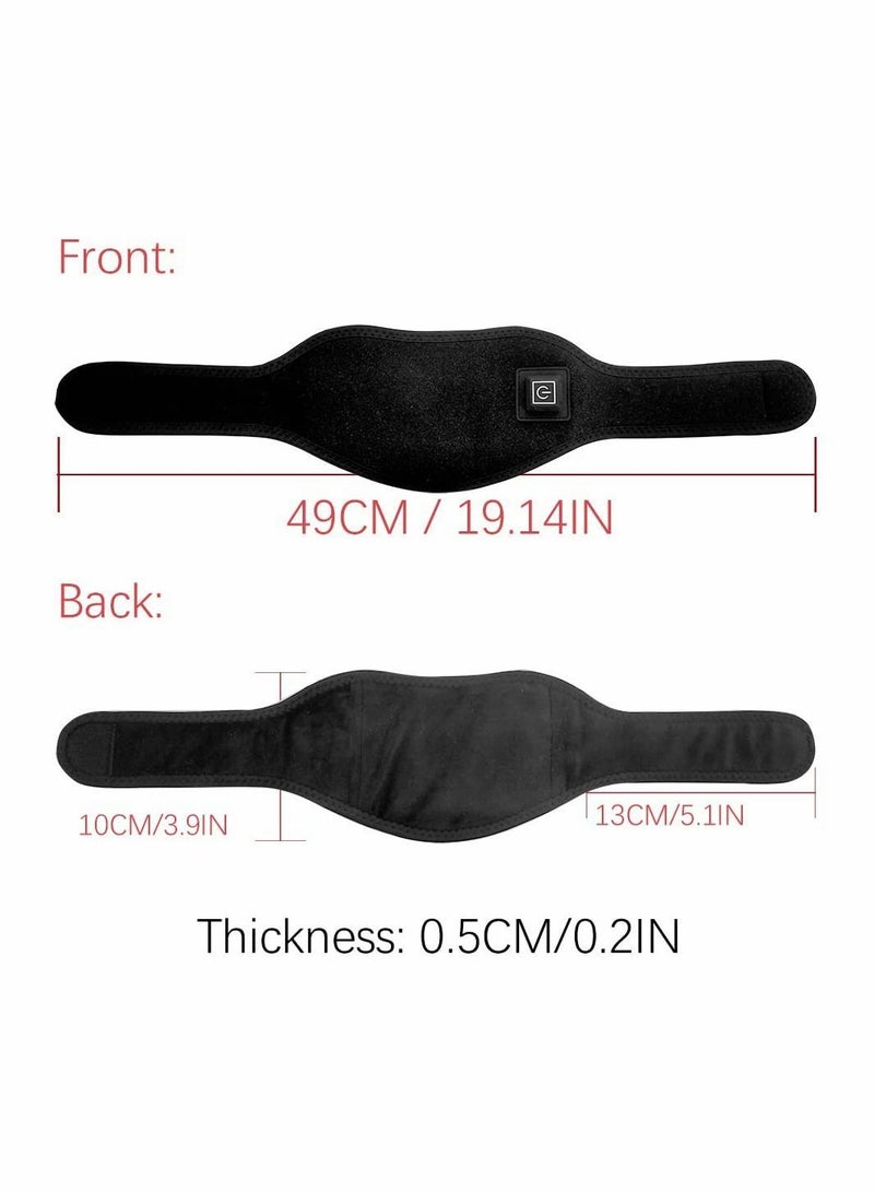 Electric Neck Warmer Wrap Heating Pad for Shoulder Cervical Pain Relief Portable Size Heated Massager with Three Adjustable Heat Modes Black - Image 5